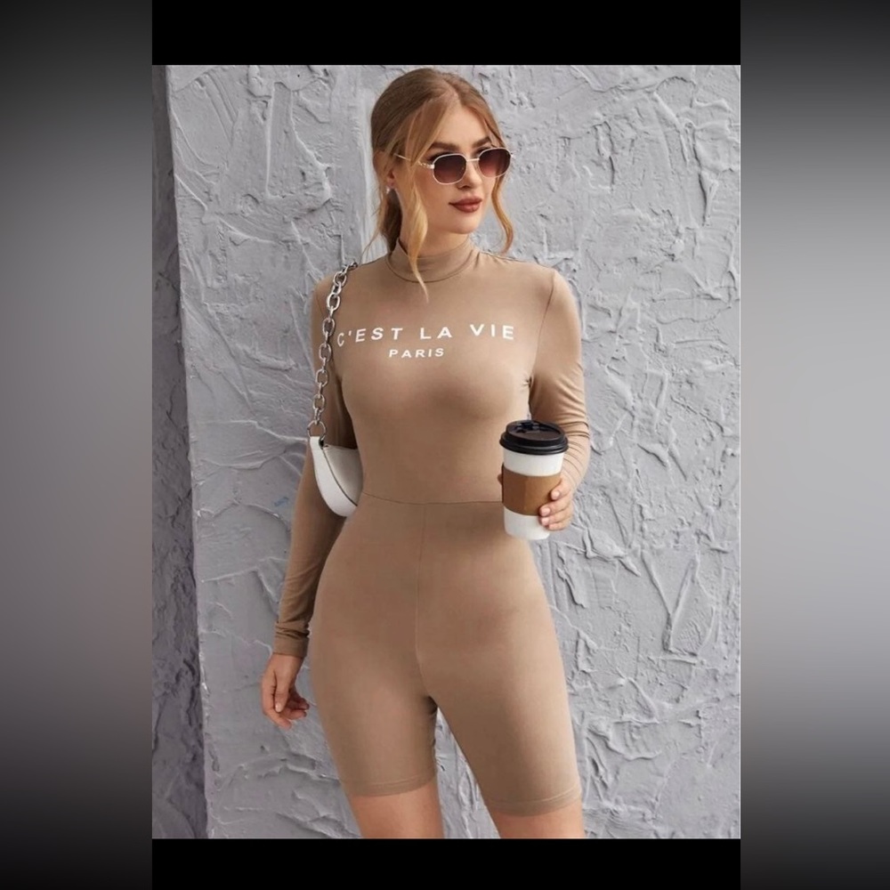 Tan Romper